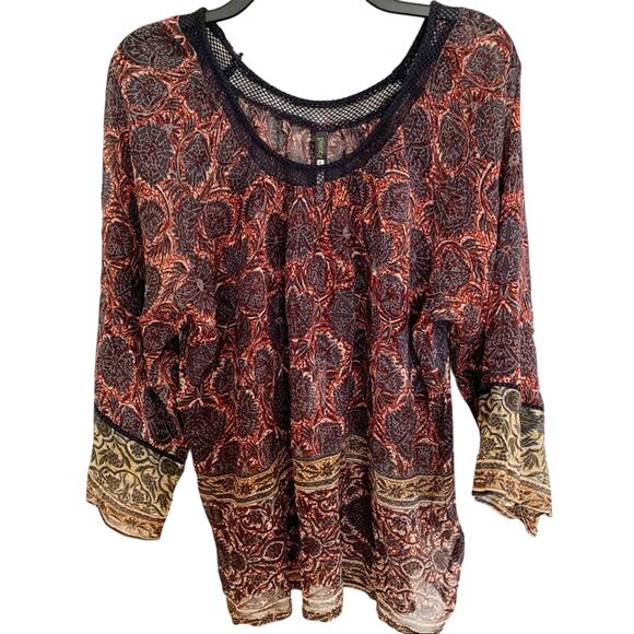 Plenty by Tracey Reese Floral Peasant Blouse NWT Small - Picture 3 of 8